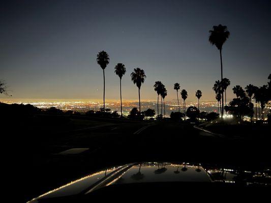 My view at 10 pm from the top of the hill