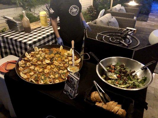 Catered Paella with Accompanied Sexy Olive Salad & Sliced Bread!