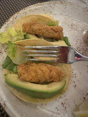 Kids fish tacos