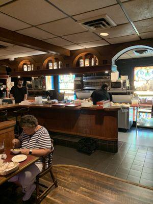 Inside view of first floor of restaurant