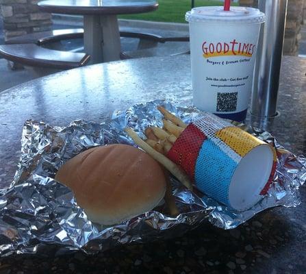 Mushroom Swiss Burger Combo.