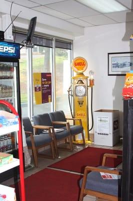 Our clean and pleasant customer waiting area.