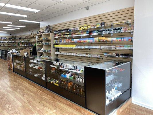 Vape supplies including juices, devices, disposables, coils and all other accessories.