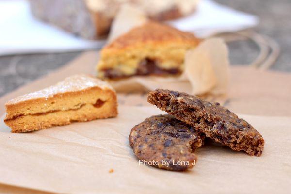 Inside of Chocolate Chip & Oat Cookie ($2.50) - great! Very chewy and chocolatey.