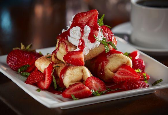 Deep Fried Strawberry Cheesecake