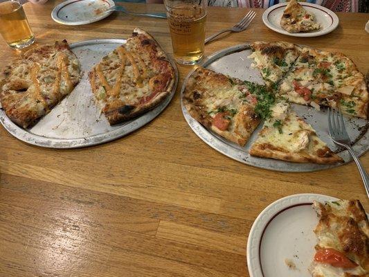 Reuben Pizza and Rosemary Chicken Pizza