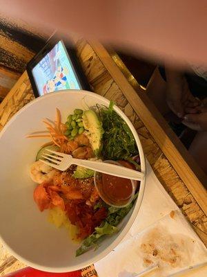 Shrimp poke bowl