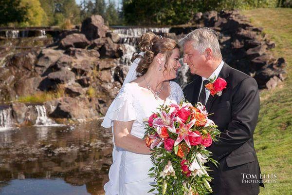 Photos of my bridal flowers from our wedding done by What's Bloomin Now!