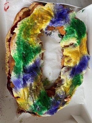 King Cake - Strawberry filling with Cream Cheese Icing