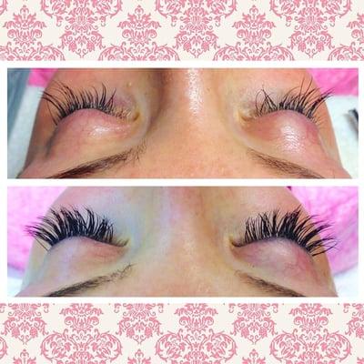 Correction/Fill Before & After Lash Artist: Savannah