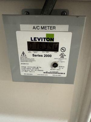 Installed a digital meter