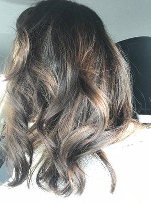 Color cut and light balayage by Stacey