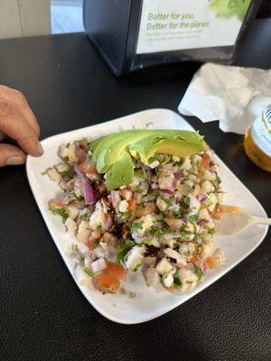 El ceviche esta muy rico  Tostadas de Ceviche