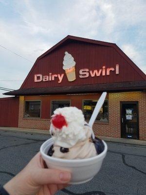 Cho Cho hot fudge Sundae!