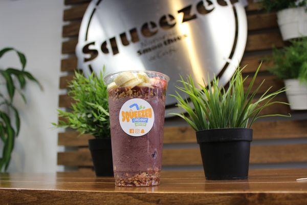 Try Our acai bowl ! Our Customers love it topped with granola banana & Strawberries