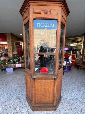 The Ticket Booth. The Exterior of Merry Go Round Antique Mall in Bakersfield  CA.