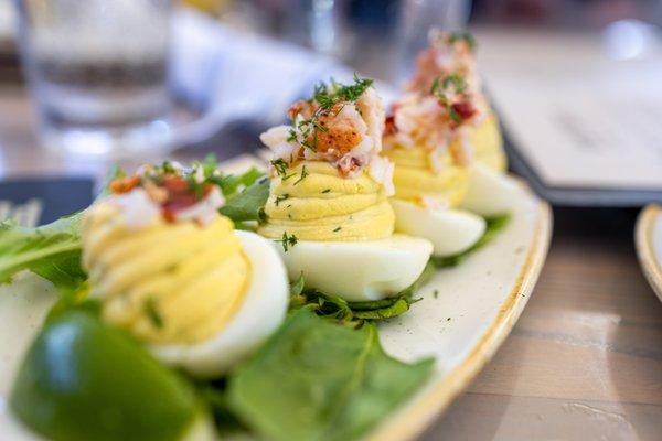 Lobster Deviled Eggs ($22)