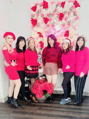 Beauty hut hair nails team