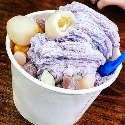 Taro shave ice