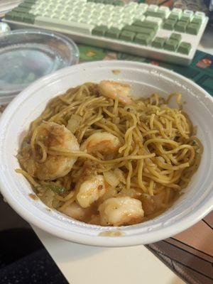 Shrimp garlic noodles