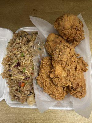 crispy wings&fried rice comb