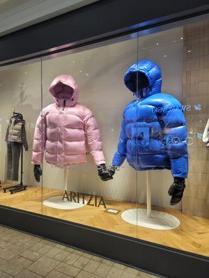 Big examples of the puff jacket this season