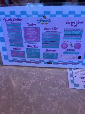 Menu front