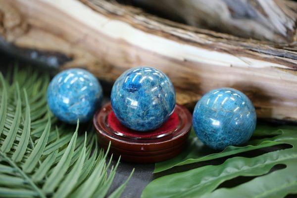 Blue Apatite Spheres