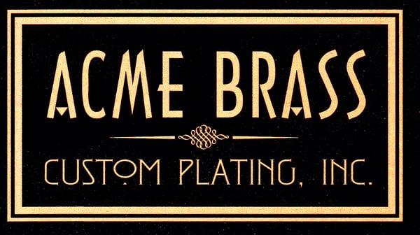 Acme Brass Custom Plating