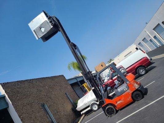 Three stage forklift inspection