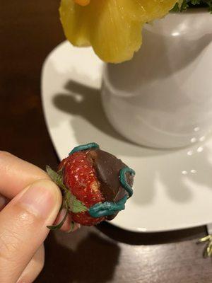 Mold on the strawberry