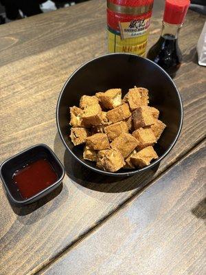 Salt and pepper fried tofu