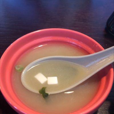 Miso soup to start