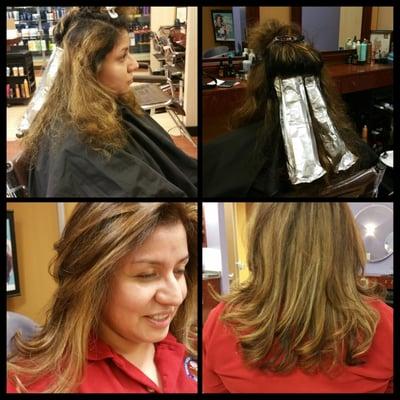 By luz hair in process   highlights color dimensions