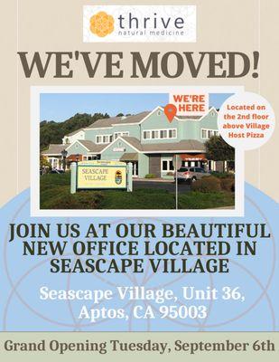 Updated August 26th, 2022: We've Moved! Our NEW Office is located in Seascape Village.
36 Seascape Village, Aptos, CA 95003