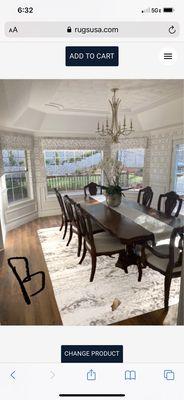 Custom dining room chairs w custom valance