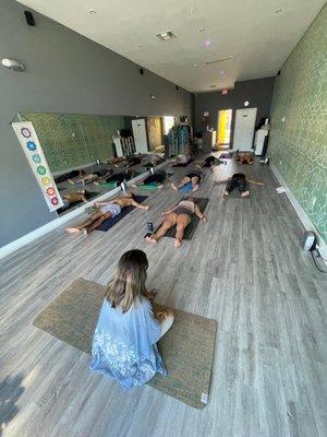 Hot vinyasa by Lorena