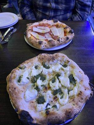 Pesto e ricotta and pizzicota.