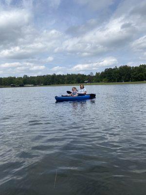 Kayaking on Good Neighbor Lake