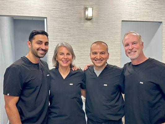 Dr. Nima, Dr. Tottle, Dr. Vass and Dr. Huguet, our wonderful doctors at Muir Hills Dental