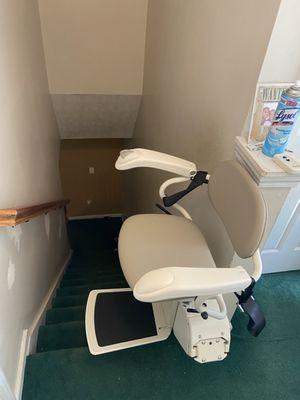 We had a stairlift installed