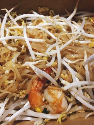 Shrimp Pad Thai, up close and personal.