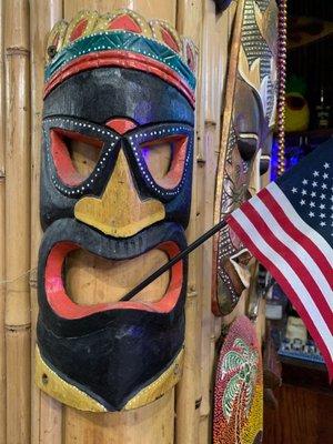 Tiki Mask! Happy 4th of July!!