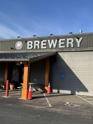 Front of brewery