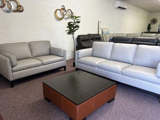 Genuine top grain leather sofa- Virton $799