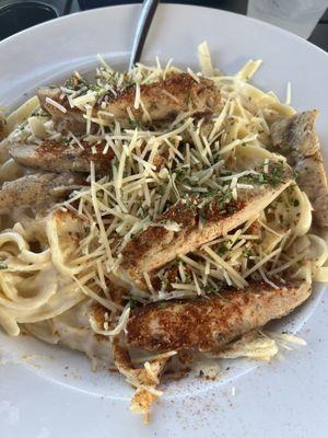 Cajun chicken fettuccine