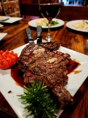 Double cut ribeye with double sides