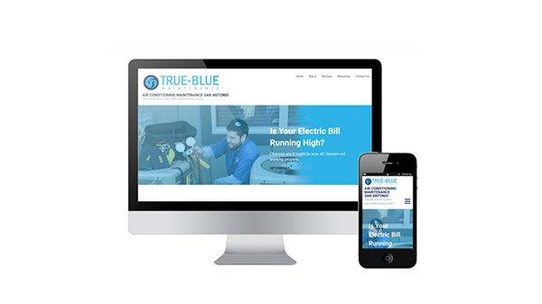 Branding and Web Development for client, True-Blue Maintenance