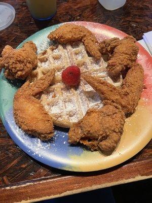 Chicken and waffles