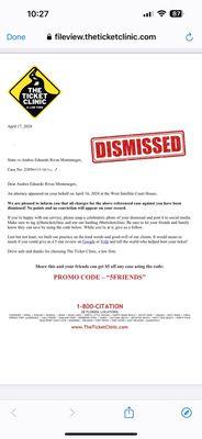 Dismissed case